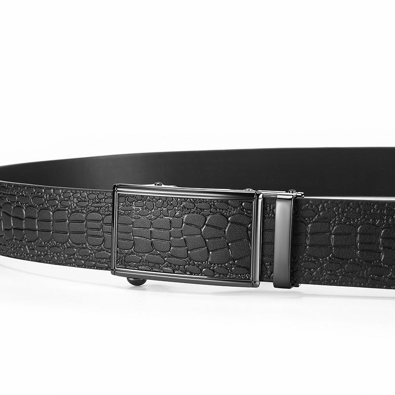Men's Genuine Leather Crocodile Pattern Belt