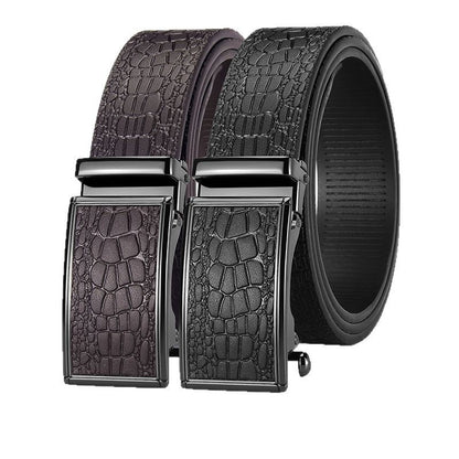 Men's Genuine Leather Crocodile Pattern Belt
