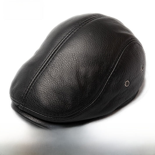 Men's genuine leather hat