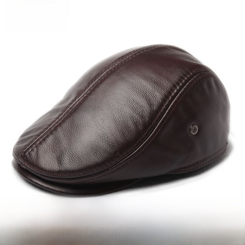 Men's genuine leather hat
