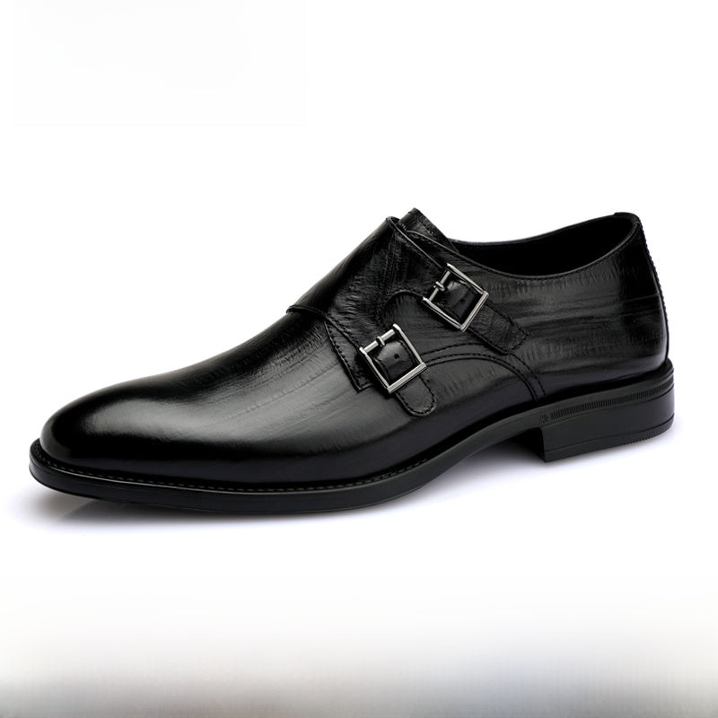 Men's Genuine Leather Monk Business Shoes