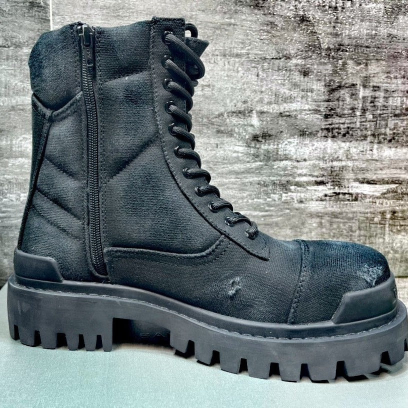 Men's Genuine Leather Round Toe Martin Boots