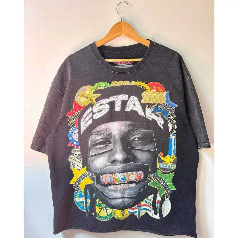 Men's Graphic Print Cotton T-Shirt