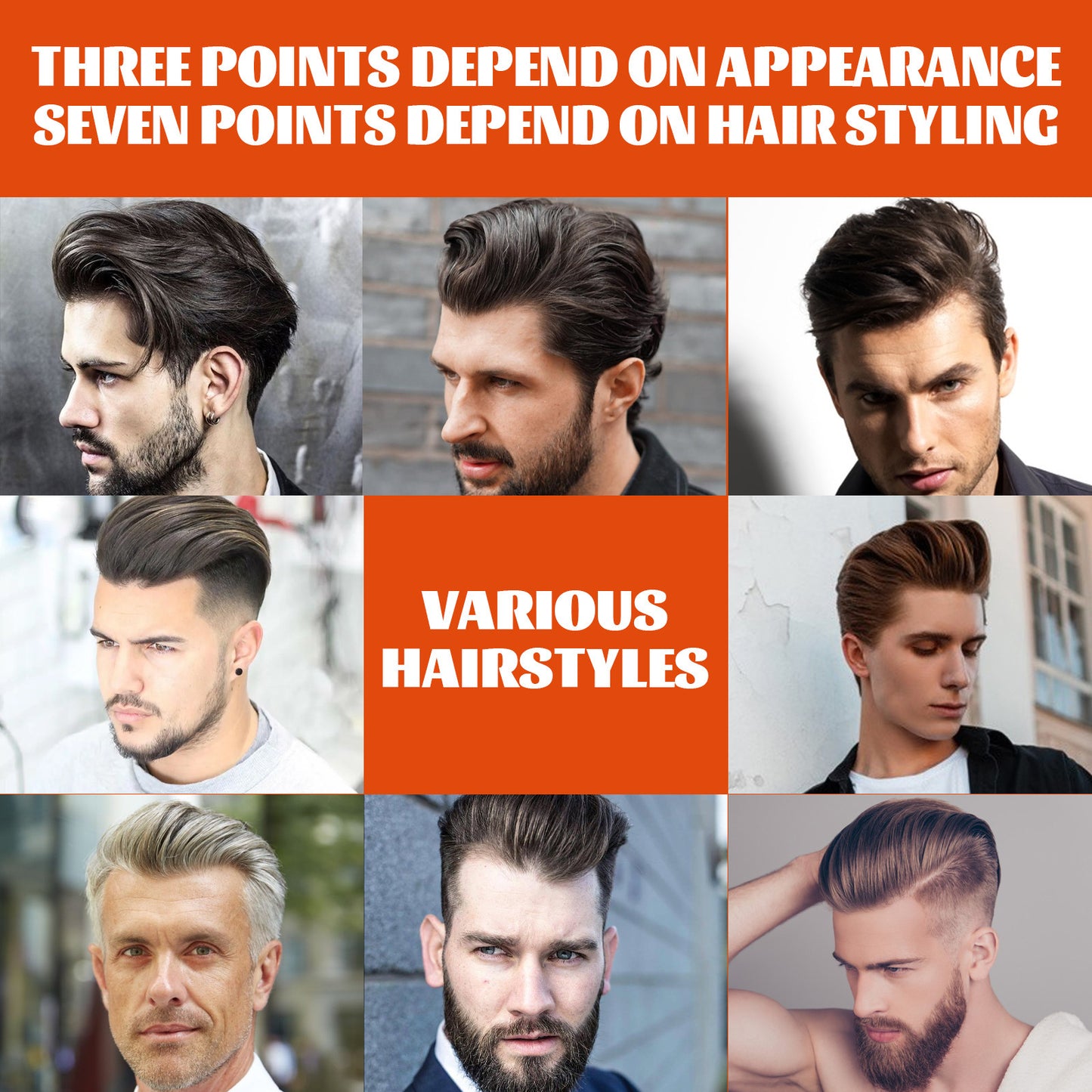 Men's hair wax and comb
