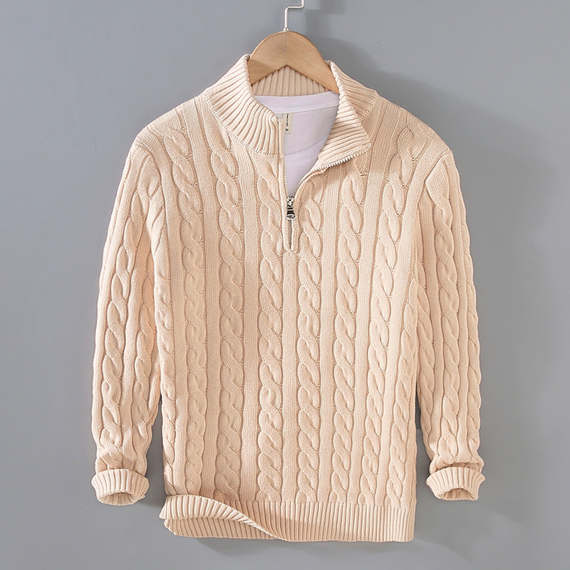 Men's Half Turtleneck Knit Sweater
