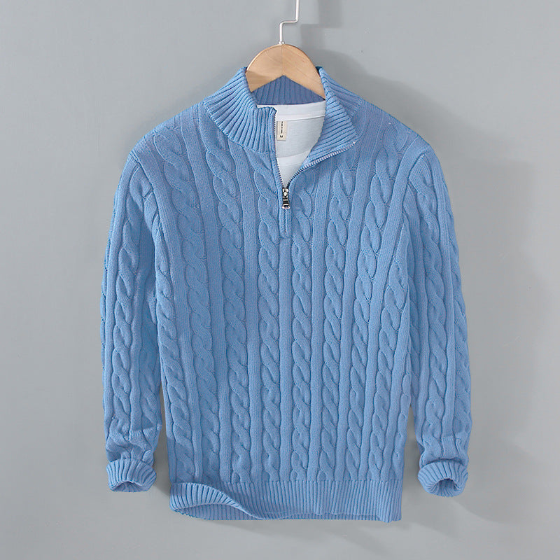 Men's Half Turtleneck Knit Sweater