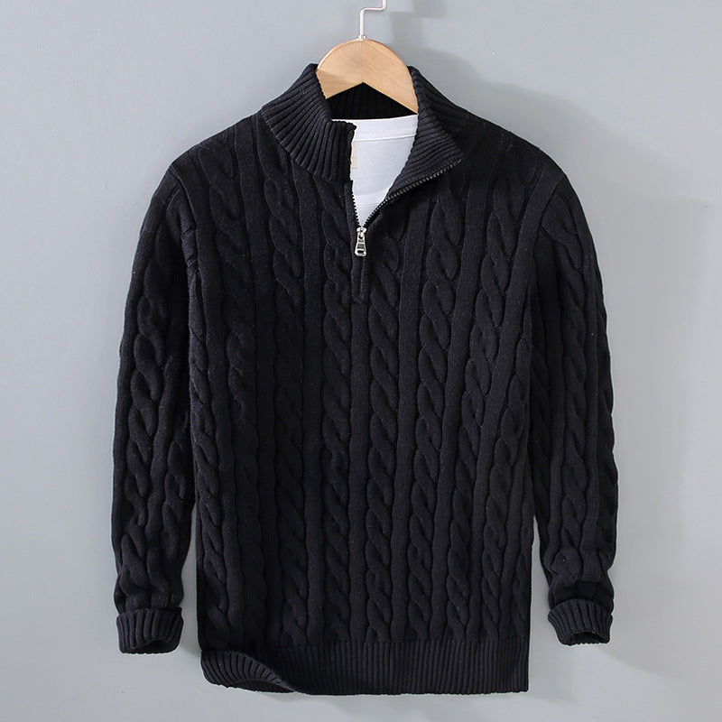 Men's Half Turtleneck Knitted Sweater