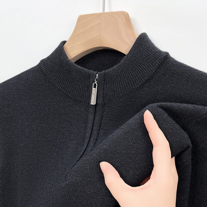 Men's Half Turtleneck Wool Blend Sweater