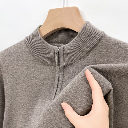 Men's Half Turtleneck Wool Blend Sweater