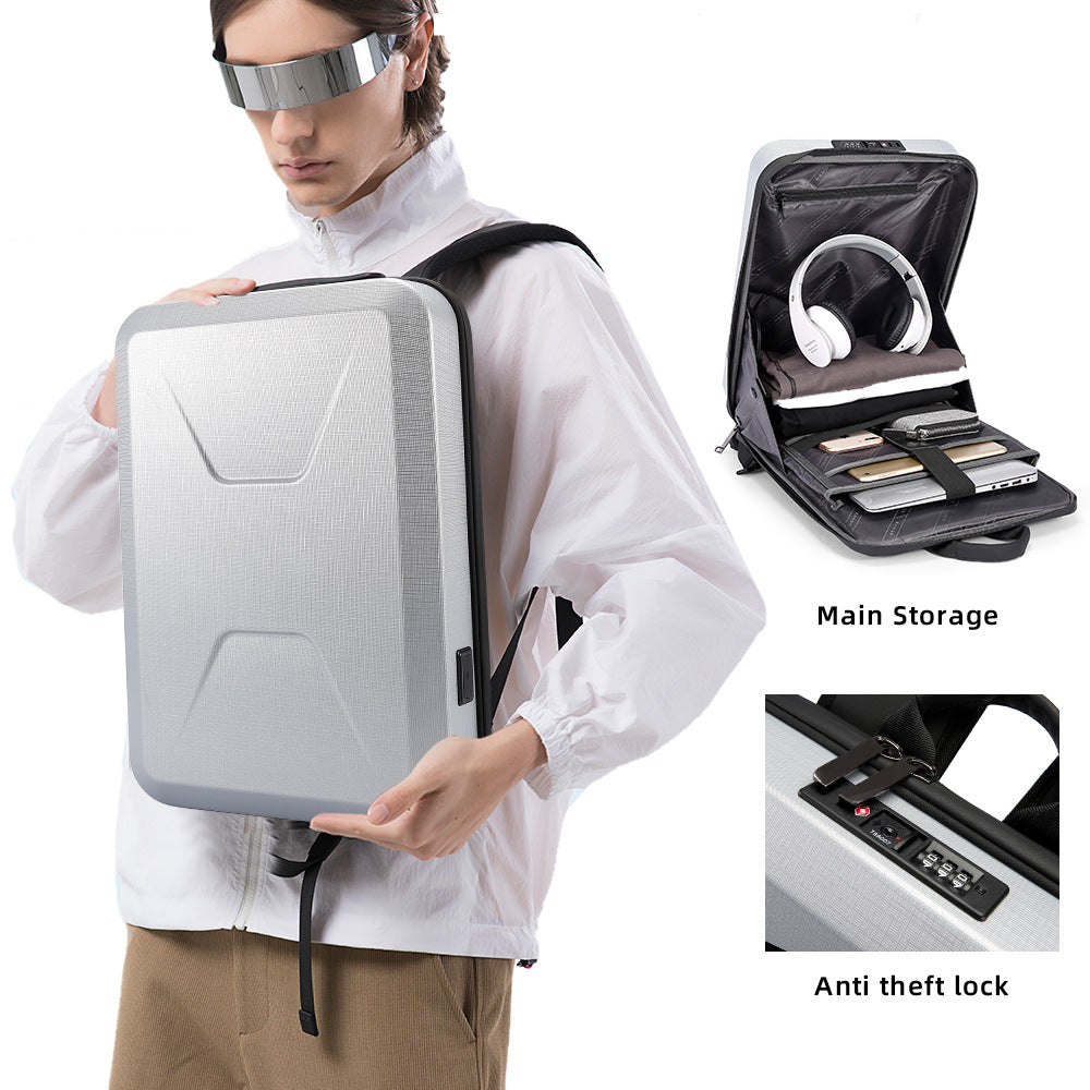 Men's Hard Shell Backpack for Business and Travel