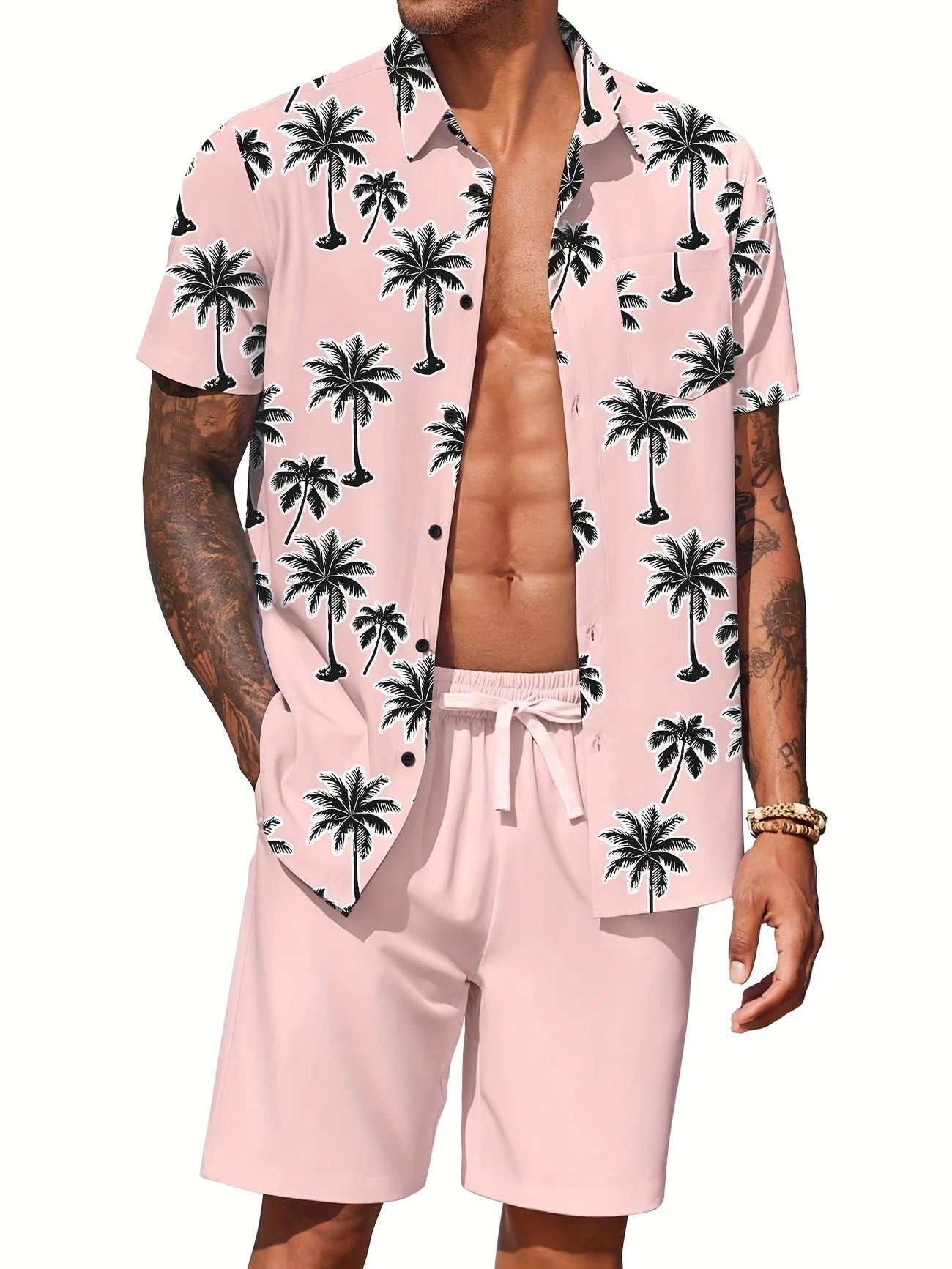 Men's Hawaiian Casual Short Sleeve Shirt