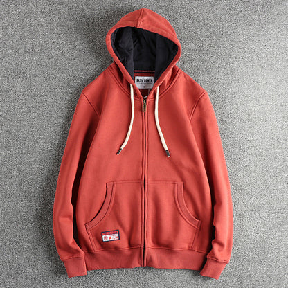 Men's Heavy Fleece Hooded Cardigan