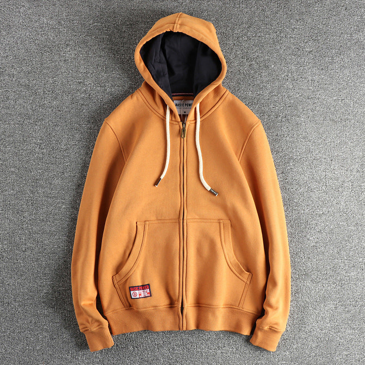 Men's Heavy Fleece Hooded Cardigan