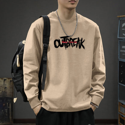 Men's Heavyweight Cotton Long Sleeve T-Shirt