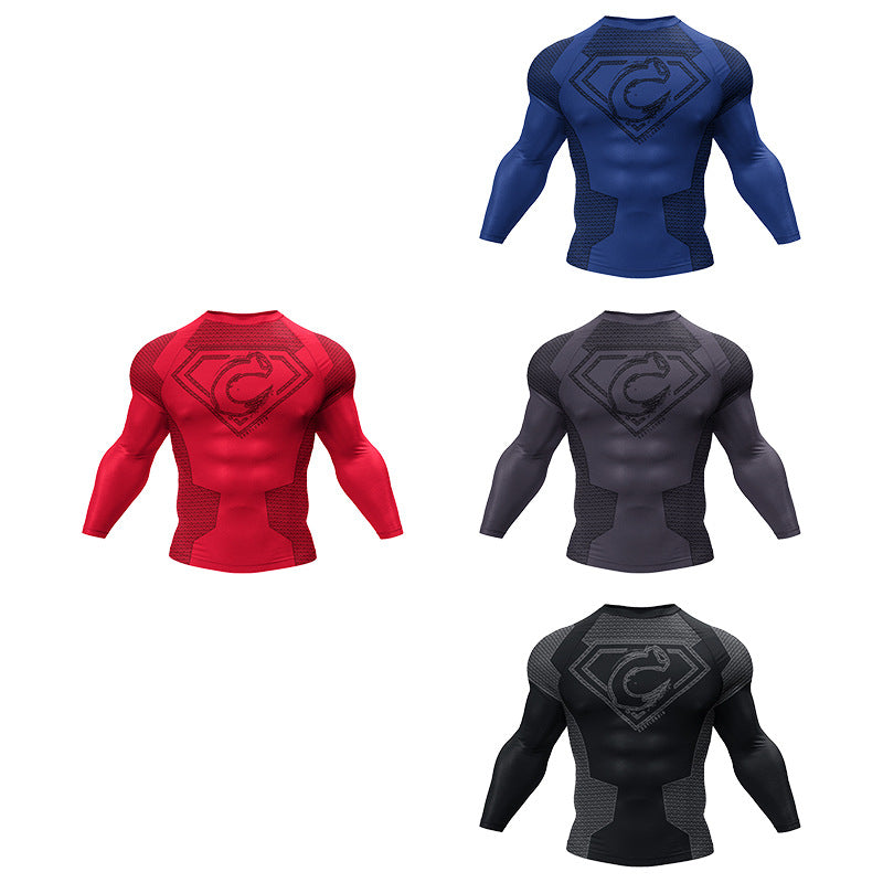 Men's High-Elastic Compression Running Shirt