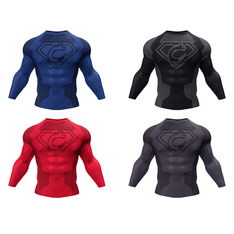 Men's High-Elastic Compression Running Shirt