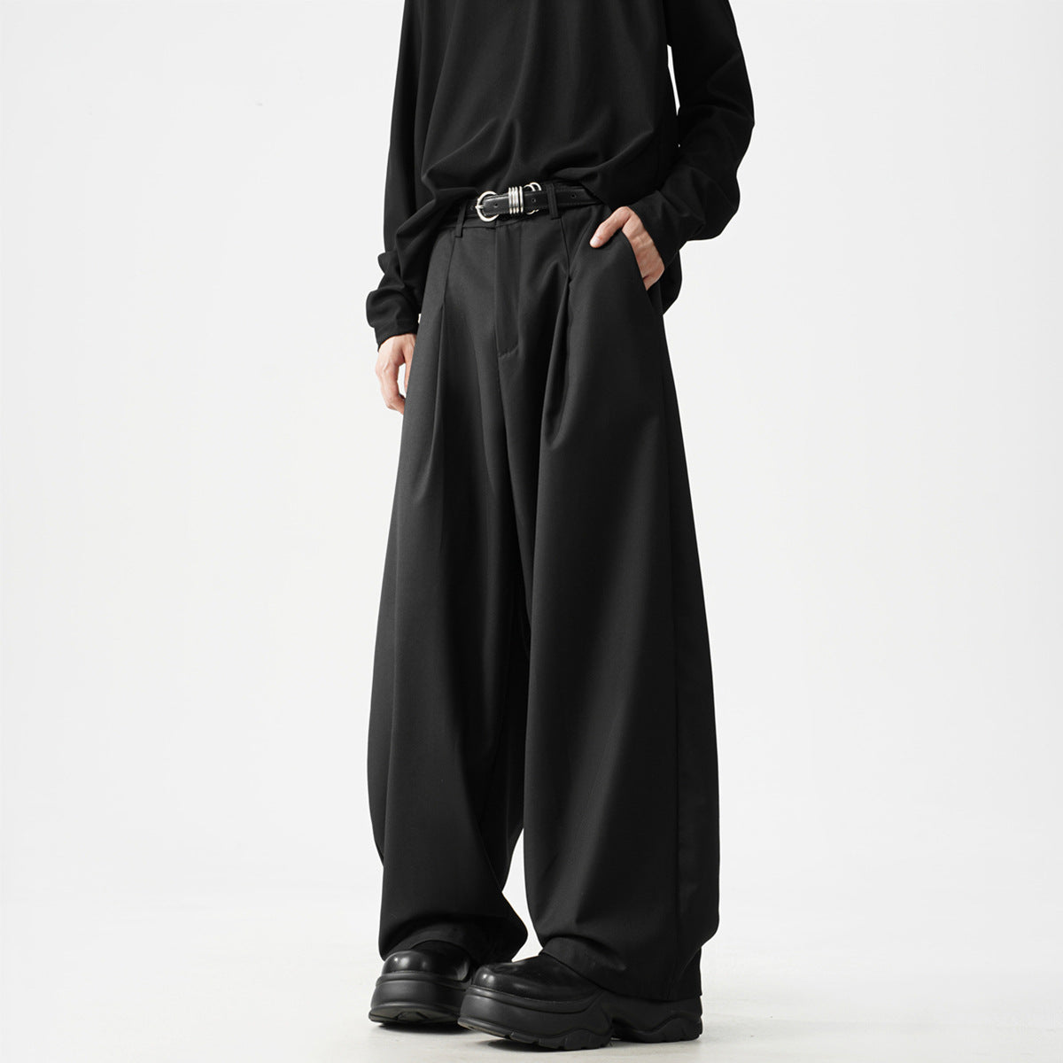 Men's High-quality Wide-leg Casual Trousers