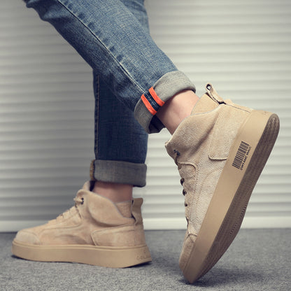 Men's high-top canvas shoes