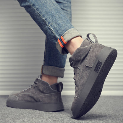Men's high-top canvas shoes