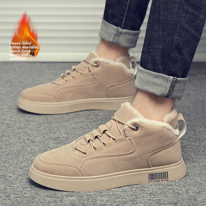 Men's high-top canvas shoes