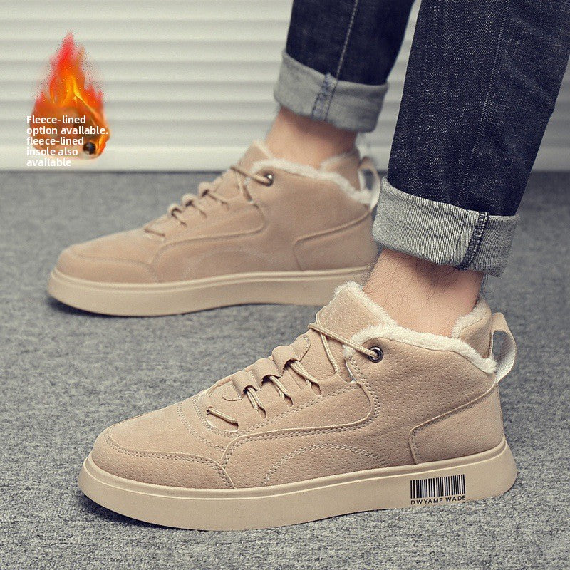 Men's high-top canvas shoes