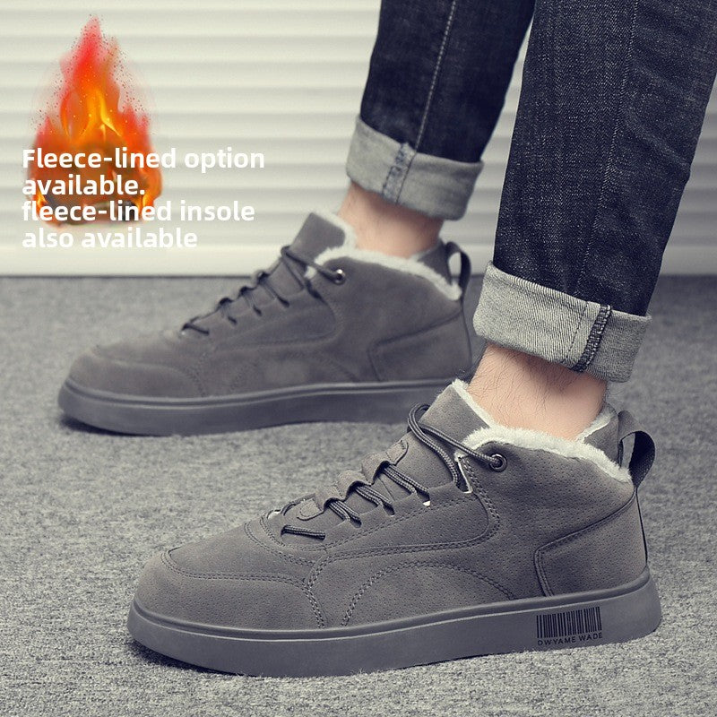 Men's high-top canvas shoes