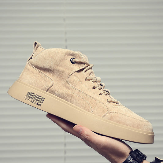 Men's high-top canvas shoes