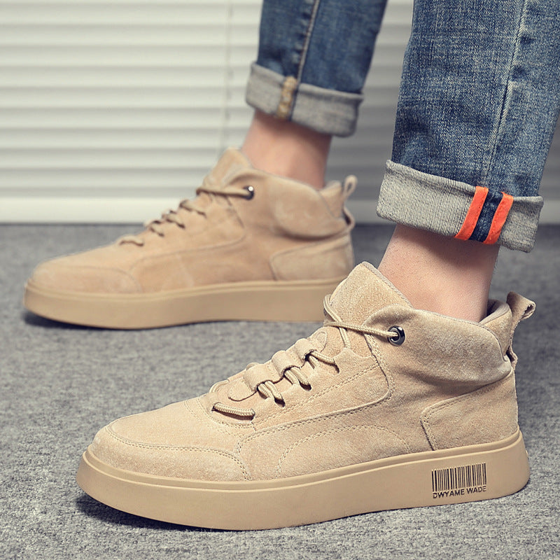 Men's high-top canvas shoes