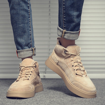 Men's high-top canvas shoes