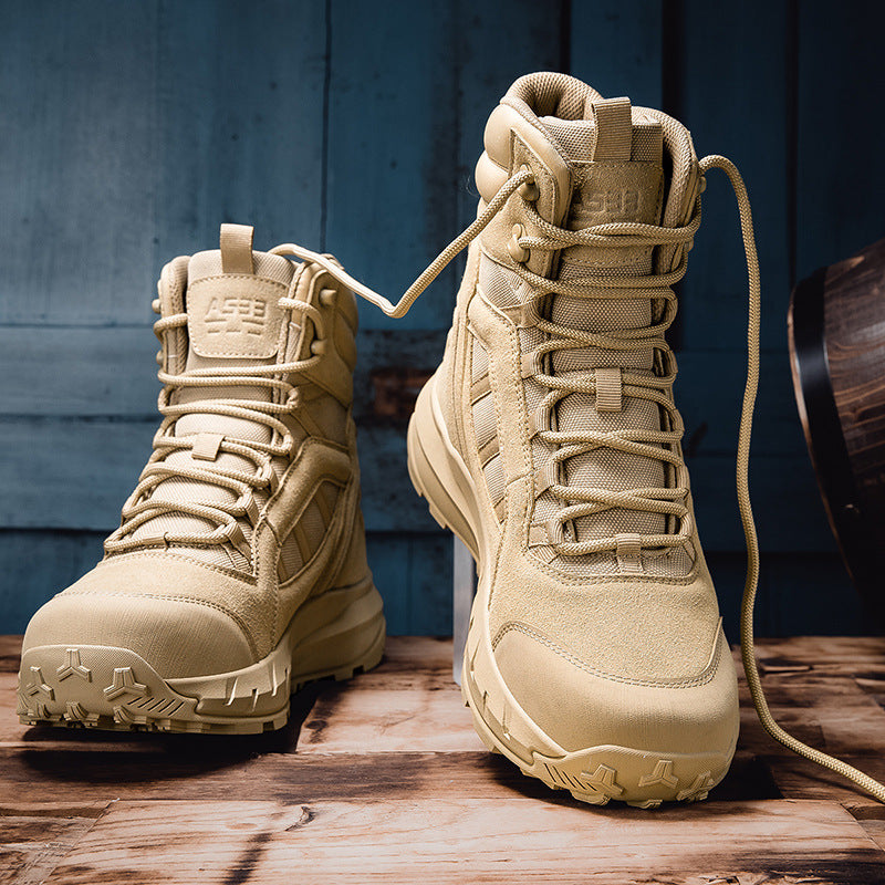 Men's High Top Combat Boots Outdoor Hiking Military Shoes
