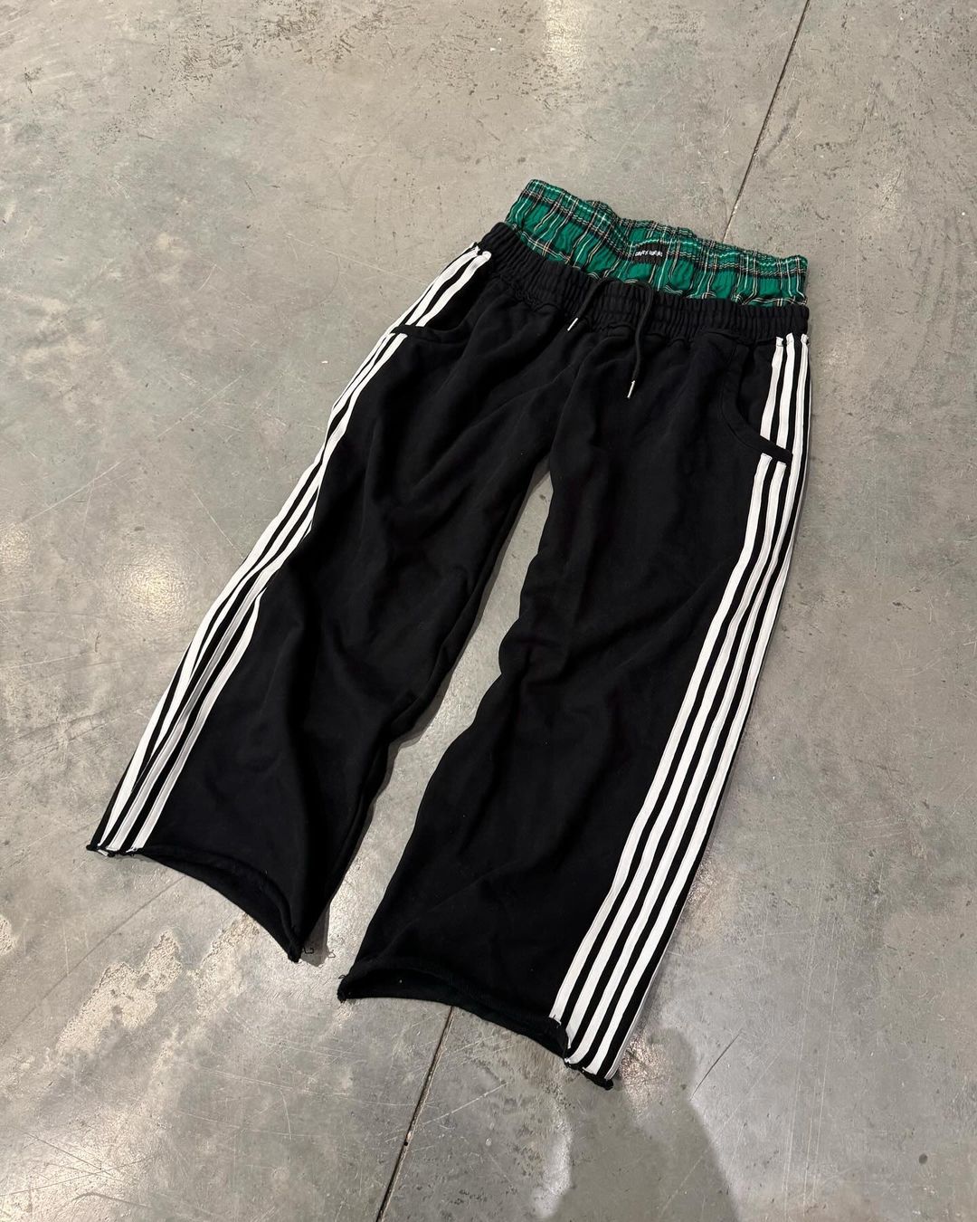 Men's High Waist Double Waistband Straight Leg Casual Pants
