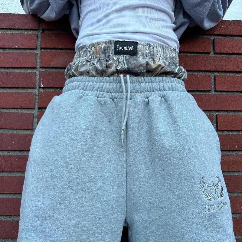Men's High Waist Double Waistband Straight Leg Casual Pants