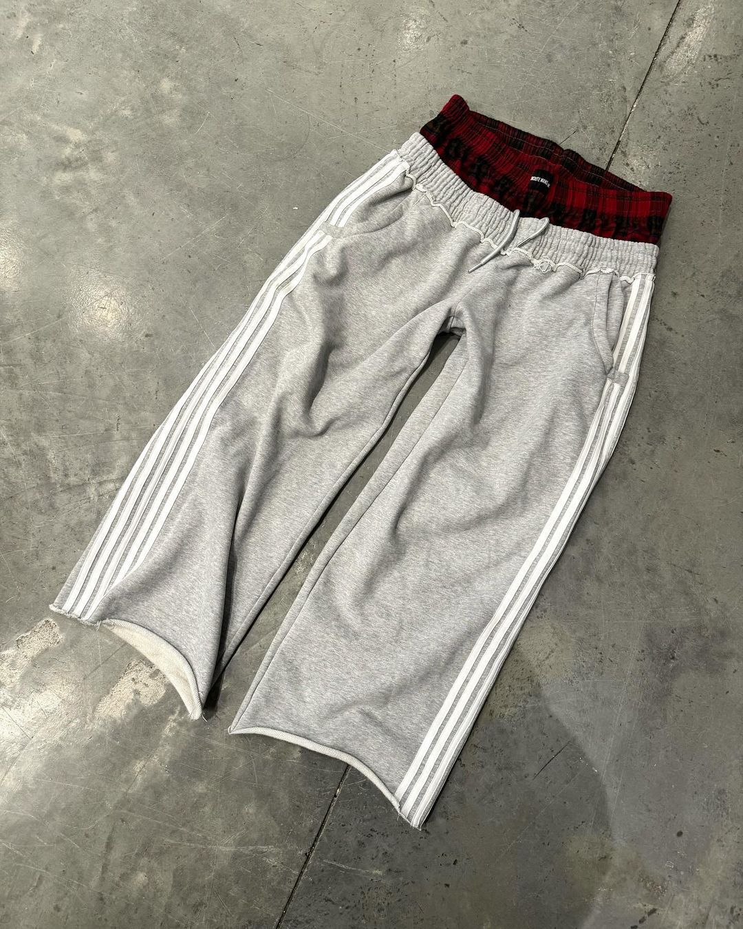 Men's High Waist Double Waistband Straight Leg Casual Pants