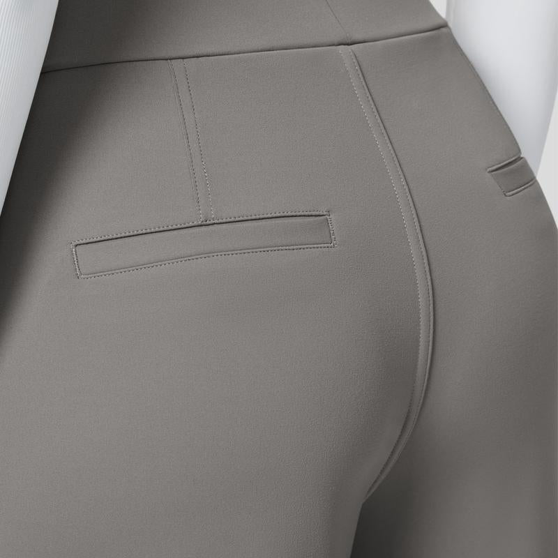 Men's High-Waisted Straight-Leg Casual Pants with Side Pockets