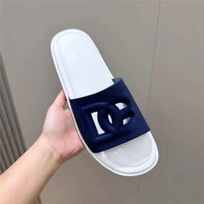 Men's Hollow Letter Slide Slippers