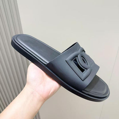 Men's Hollow Letter Slide Slippers