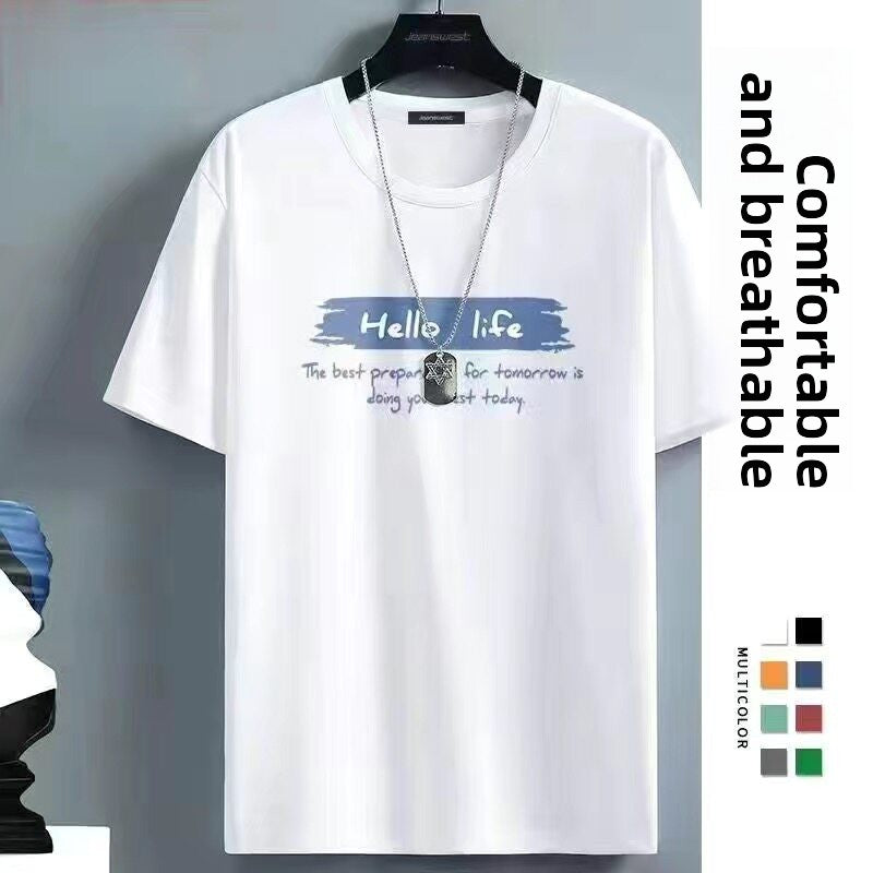 Men's Ice Silk Short Sleeve T-Shirt