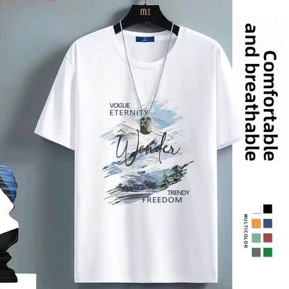 Men's Ice Silk Short Sleeve T-Shirt