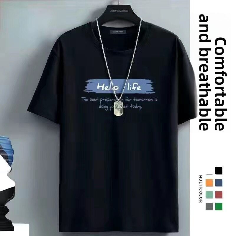 Men's Ice Silk Short Sleeve T-Shirt