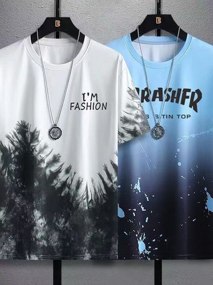 Men's ice silk short-sleeved t-shirt