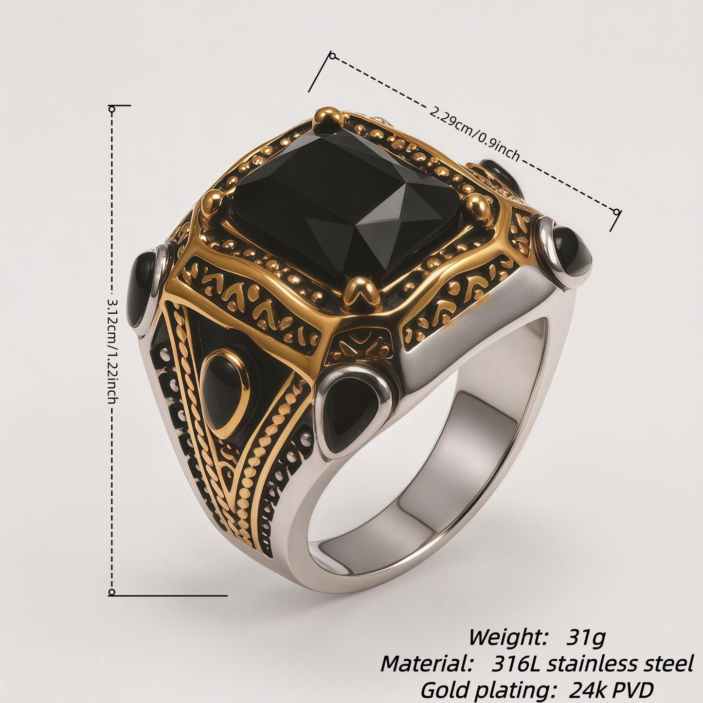 Men's Inlaid Ring