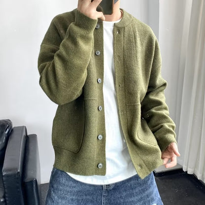 Men's Knitted Cardigan Sweater