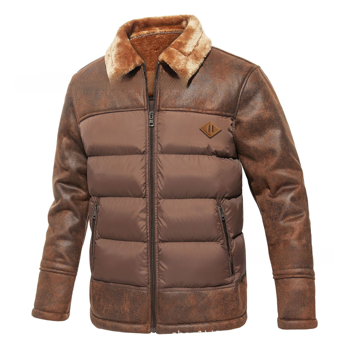 Men's Lapel Fur Fashion Coat
