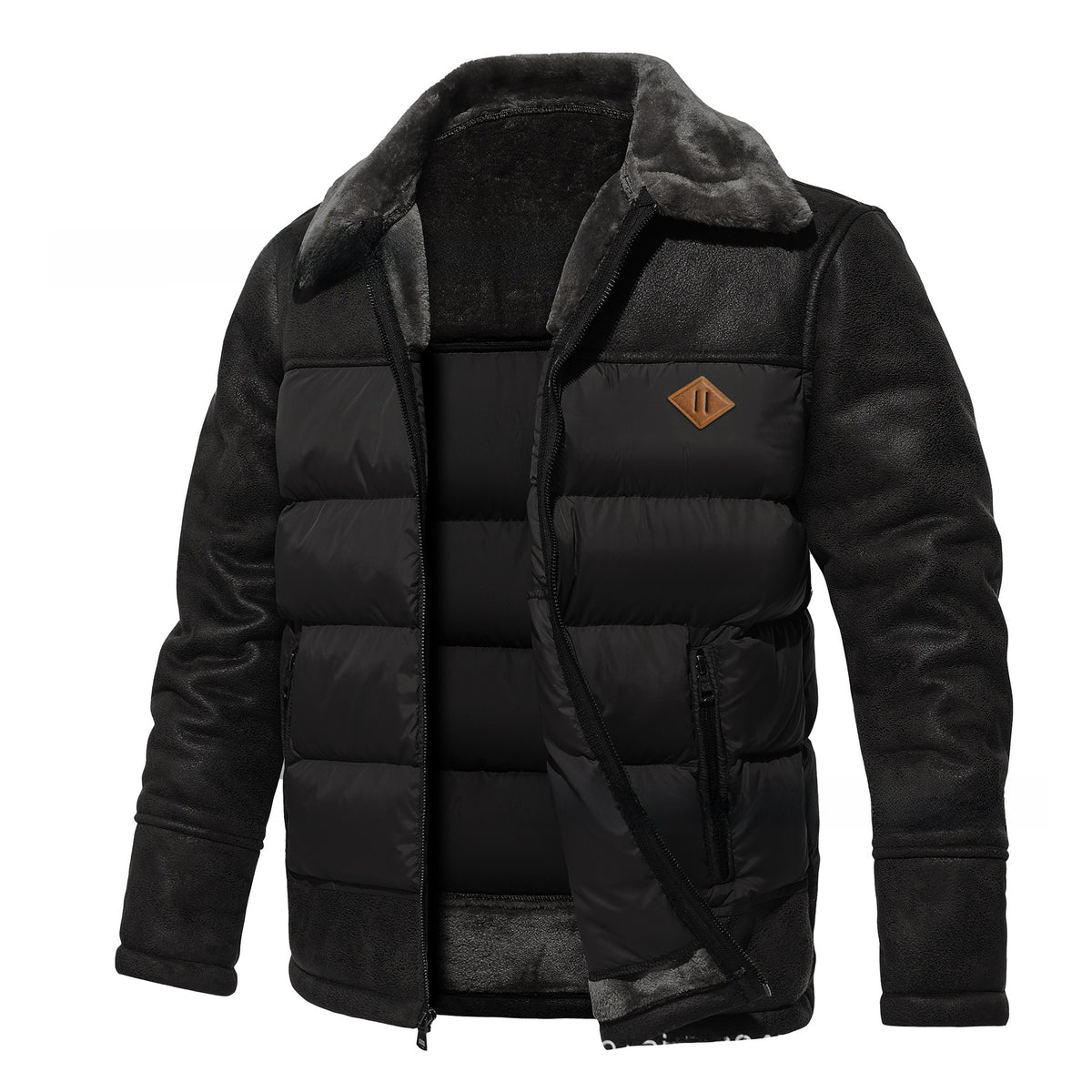 Men's Lapel Fur Fashion Coat