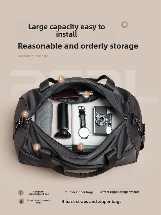 Men's large capacity hand-held travel bag