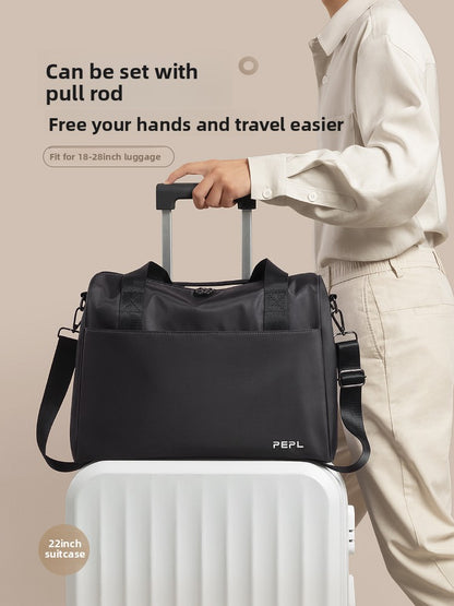 Men's large capacity hand-held travel bag