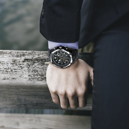 Men's large dial watch
