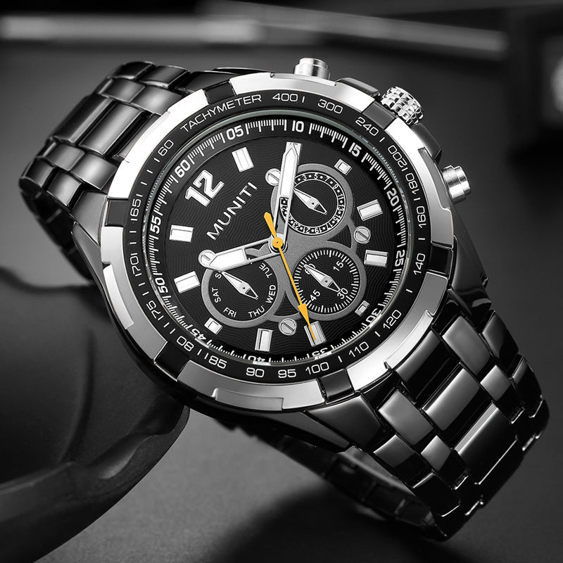 Men's large dial watch