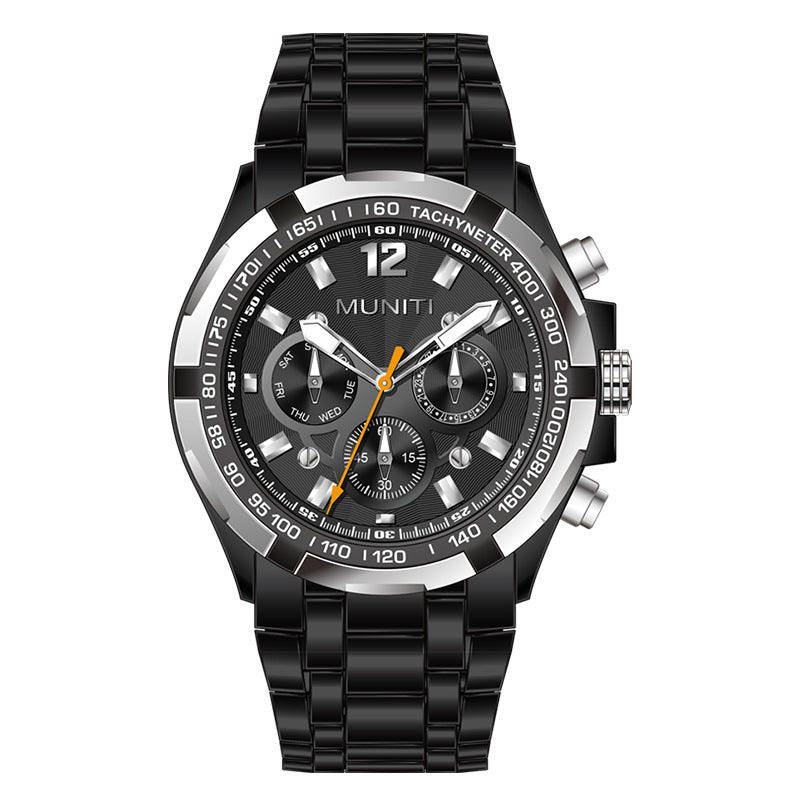 Men's large dial watch