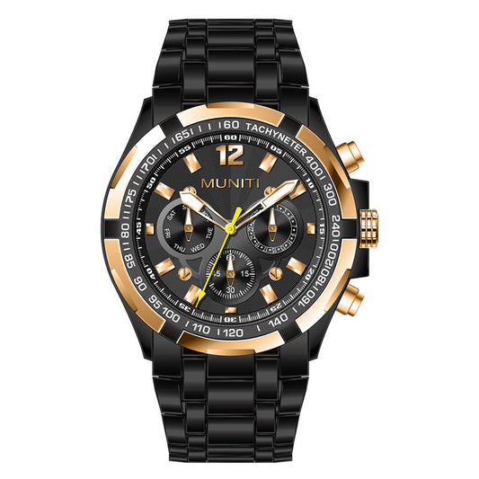 Men's large dial watch